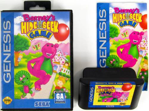 BARNEY'S HIDE & SEEK GAME - SEGA GENESIS - IN BOX - Spoutnik