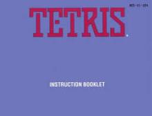 TETRIS - NINTENDO NES - GAME MANUAL ONLY