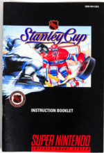 NHL STANLEY CUP - SUPER NINTENDO - GAME MANUAL ONLY