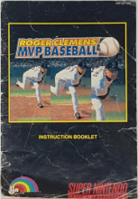 ROGER CLEMENS' MVP BASEBALL - SUPER NINTENDO - MANUEL SEULEMENT