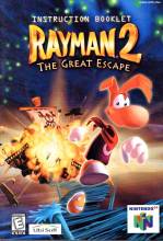 RAYMAN 2 THE GREAT ESCAPE - NINTENDO 64 - INSTRUCTION BOOKLET ONLY