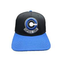 BLACK AND BLUE CAP WITH CAPSULE CORP. LOGO DRAGONBALL