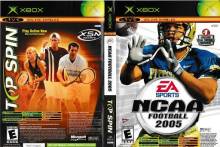 NCAA FOOTBALL 2005 & TOP SPIN PACK - XBOX
