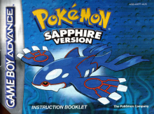 POK�MON SAPPHIRE - GAMEBOY ADVANCE - MANUEL SEULEMENT