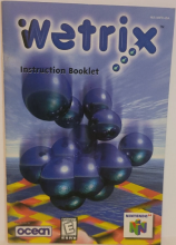 WETRIX - NINTENDO 64 - INSTRUCTION BOOKLET ONLY