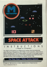 SPACE ATTACK - ATARI 2600 - MANUEL SEULEMENT