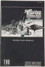SUPER STAR WARS EMPIRE STRIKES BACK - SUPER NINTENDO - GAME MANUAL ONLY