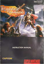 KNIGHTS OF THE ROUND - SUPER NINTENDO - MANUEL SEULEMENT