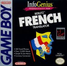 BERTLIZ FRENCH TRANSLATOR - BOX AND MANUEL ONLY - NINTENDO GAME BOY
