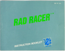 RAD RACER - NINTENDO NES - MANUEL SEULEMENT