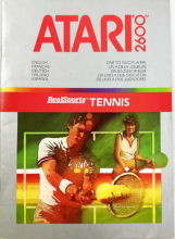 REAL SPORTS TENNIS - ATARI 2600 - MANUEL SEULEMENT