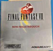 FINAL FANTASY VIII MINI-WALKTHROUGH - GAME MANUAL ONLY