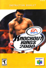 KNOCKOUT KINGS 2000 - NINTENDO 64 - INSTRUCTION BOOKLET ONLY