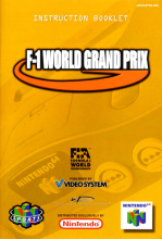F1 WORLD GRAND PRIX - NINTENDO 64 - INSTRUCTION BOOKLET ONLY