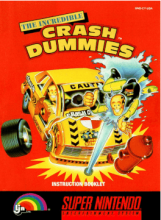 INCREDIBLE CRASH DUMMIES - SUPER NINTENDO - GAME MANUAL ONLY