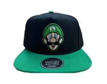 BLACK AND GREEN CAP WITH LUIGI