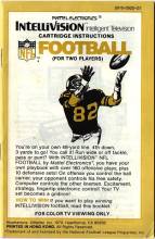 NFL FOOTBALL - INTELLIVISION - MANUEL SEULEMENT