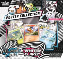 POKMON SCARLET & VIOLET BLACK BOLT & WHITE FLARE - COLLECTION AVEC POSTER