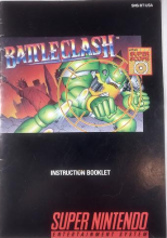 BATTLE CLASH - SUPER NINTENDO - GAME MANUAL ONLY