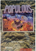 POPULOUS - SUPER NINTENDO - GAME MANUAL ONLY