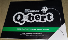 Q*BERT - COLECOVISION - GAME MANUAL ONLY