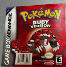 POK�MON RUBY - GAMEBOY ADVANCE - MANUEL SEULEMENT