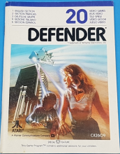 DEFENDER - ATARI 2600 - GAME MANUAL ONLY