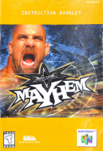 WCW MAYHEM - NINTENDO 64 - INSTRUCTION BOOKLET ONLY