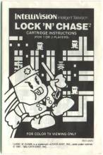 LOCK 'N' CHASE - INTELLIVISION - GAME MANUAL ONLY