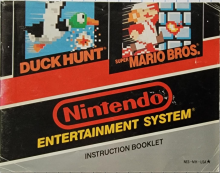 SUPER MARIO BROS. & DUCK HUNT - NINTENDO NES - GAME MANUAL ONLY