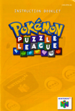 POK�MON PUZZLE LEAGUE - NINTENDO 64 - INSTRUCTION BOOKLET ONLY