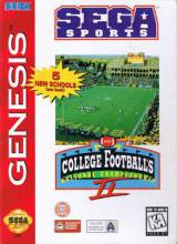 COLLEGE FOOTBALL'S NATIONAL CHAMPIONSHIP II - SEGA GENESIS