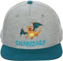 GRAY & BLUE CAP WITH CHARIZARD