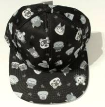 BLACK CAP WITH ANIMAL CROSSING ICONS