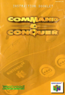 COMMAND AND CONQUER - NINTENDO 64 - INSTRUCTION BOOKLET ONLY