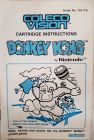 DONKEY KONG - COLECOVISION - GAME MANUAL ONLY