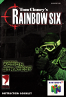 TOM CLANCY'S RAINBOW SIX - NINTENDO 64 - INSTRUCTION BOOKLET ONLY
