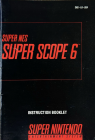 SUPER SCOPE 6 - SUPER NINTENDO - GAME MANUAL ONLY