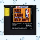 BULLS VS BLAZERS AND THE NBA PLAYOFFS - SEGA GENESIS