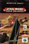 STAR WARS ROGUE SQUADRON - NINTENDO 64 - INSTRUCTION BOOKLET ONLY