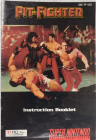 PIT-FIGHTER - SUPER NINTENDO - GAME MANUAL ONLY